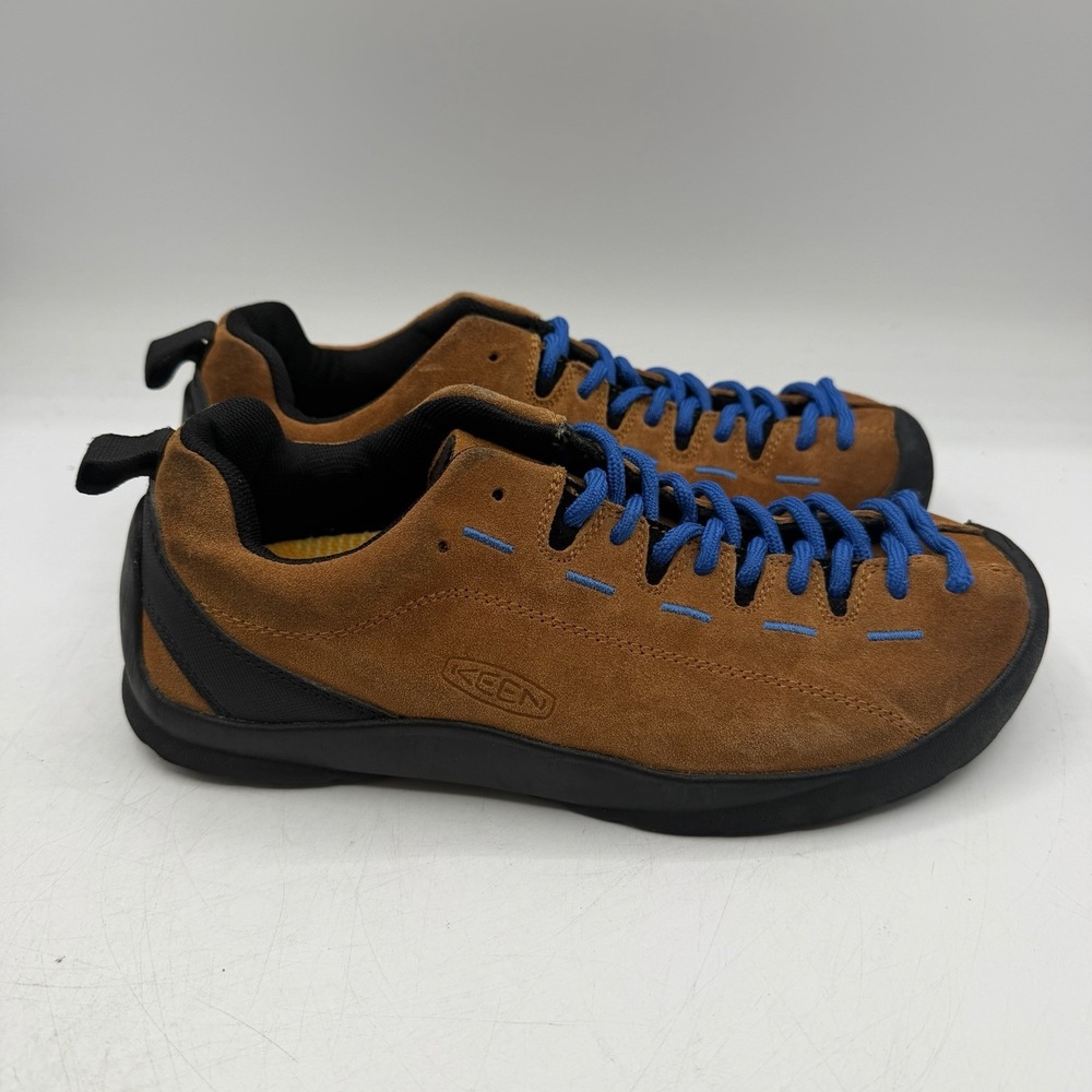 Keen Jasper Hiking Shoes Mens 6 Womens 7.5 Cathay Spice Beige Suede Sneakers